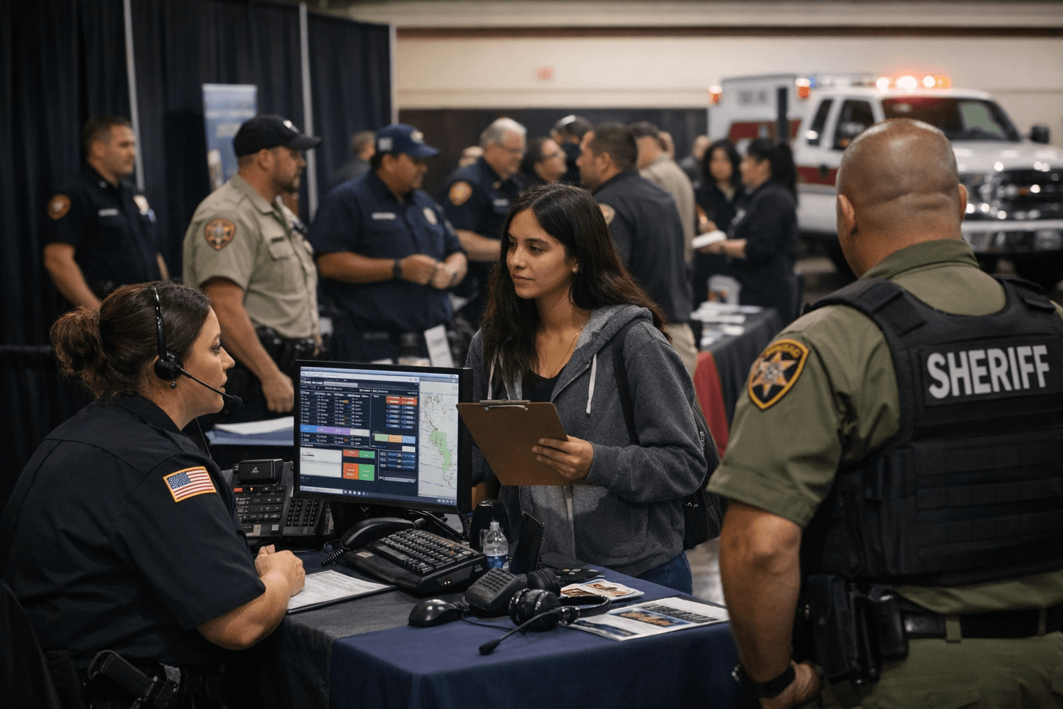 Sandoval County Hosts Multi-Agency Dispatch Hiring Event at Expo New Mexico