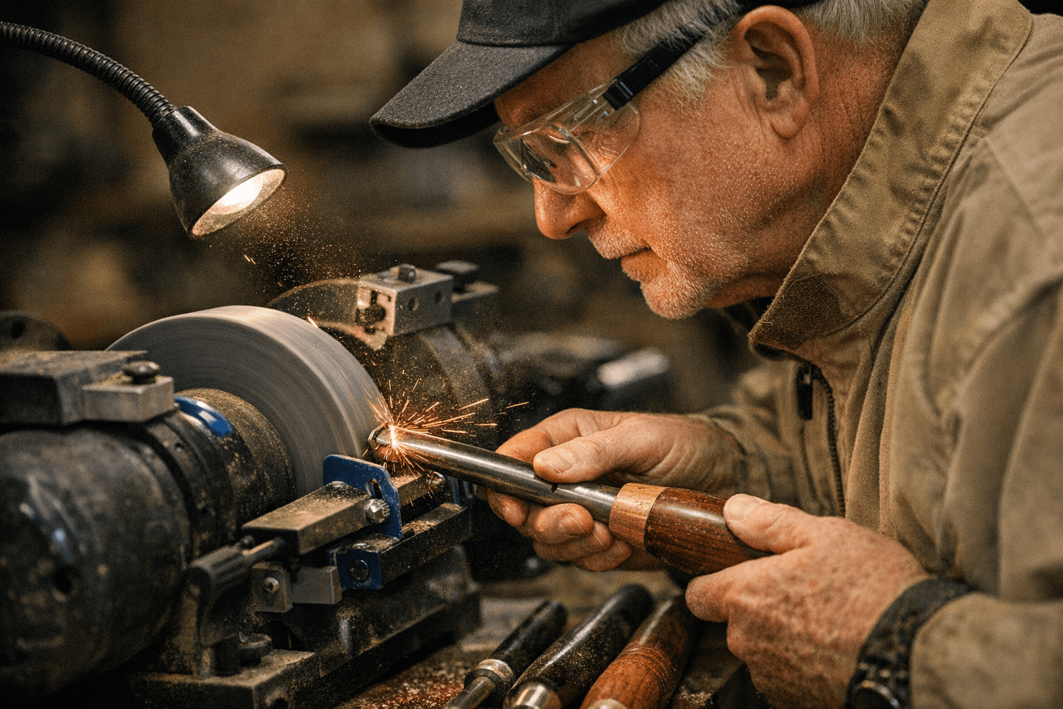 AAW Sharpening Guide Teaches Essential Bevel Angles and Safe Practices