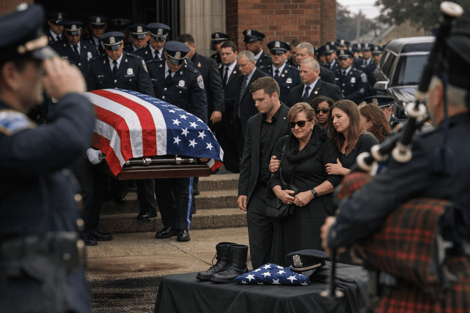 Hundreds Attend Funeral in Prince George’s for Officer Terry Bennett