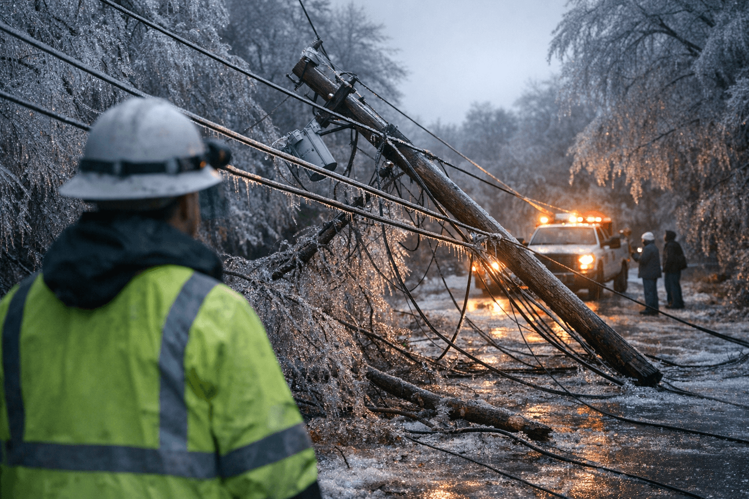 Ice-Laden Trees Trigger Widespread Power Outages Across Forsyth County