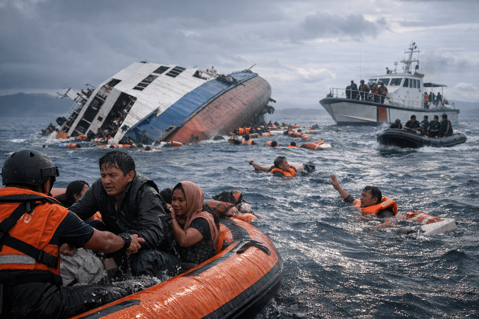 MV Trisha Kerstin 3 sinks off southern Philippines with over 350 aboard