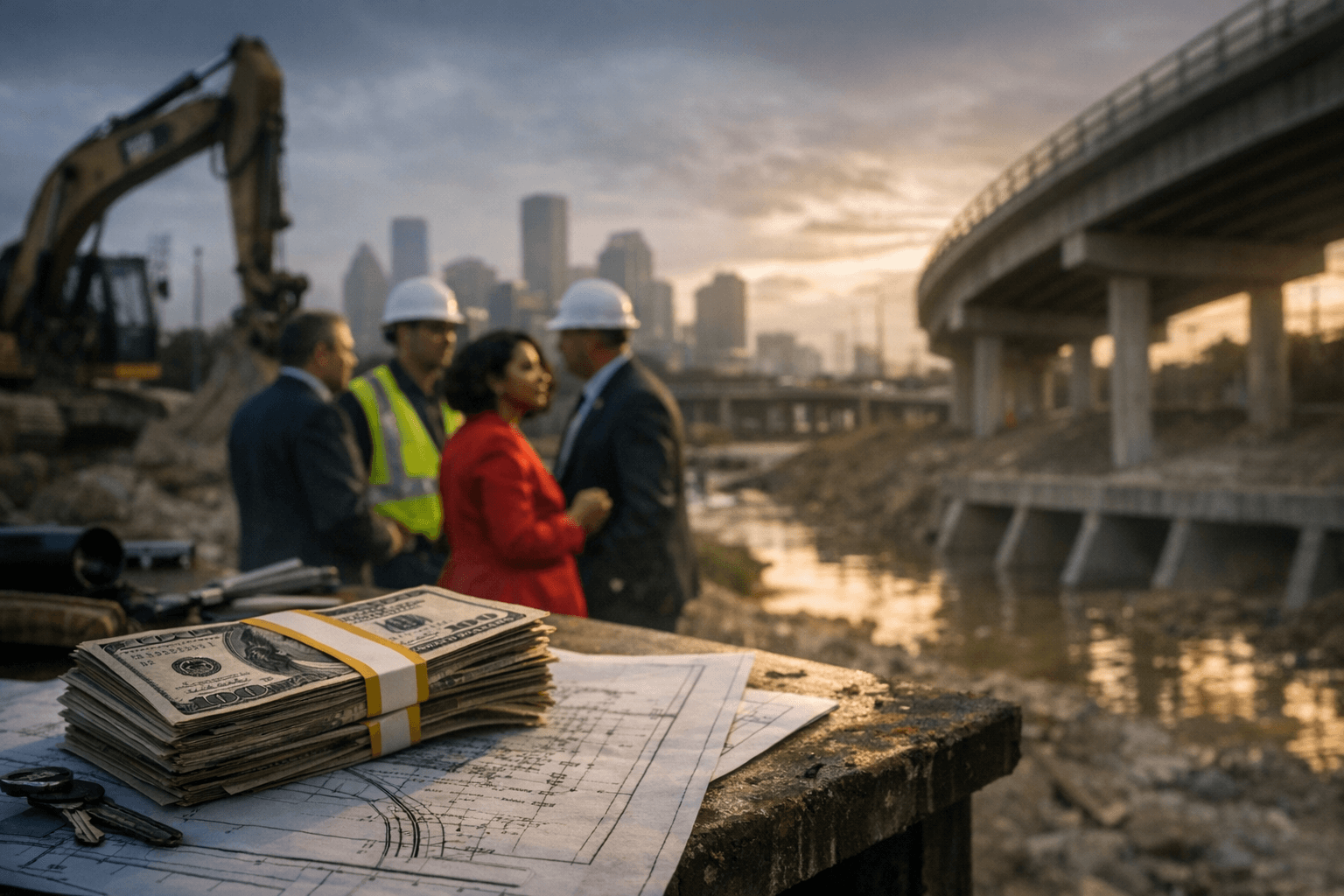 Chronicle analysis finds infrastructure-linked donors gave millions to Harris County officials