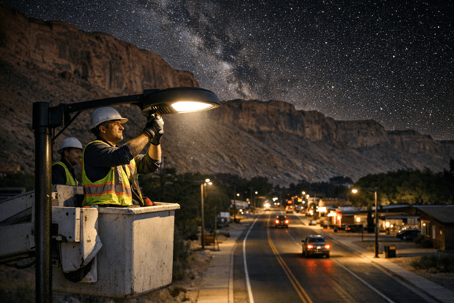 Moab and Grand County Convert Streetlights to Dark-Sky LEDs with Utility Partnership