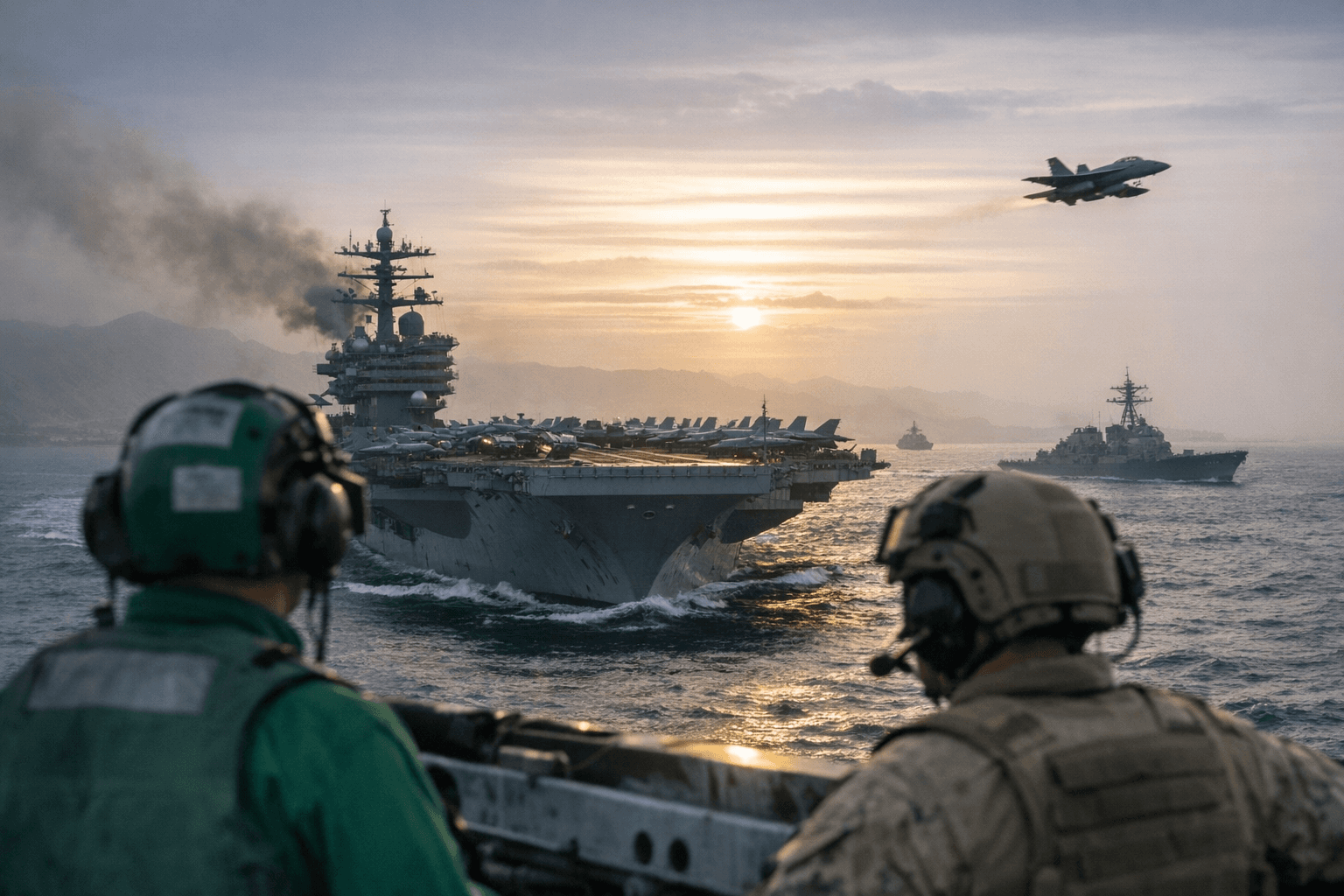 U.S. carrier strike group enters Middle East, raising Iran tensions
