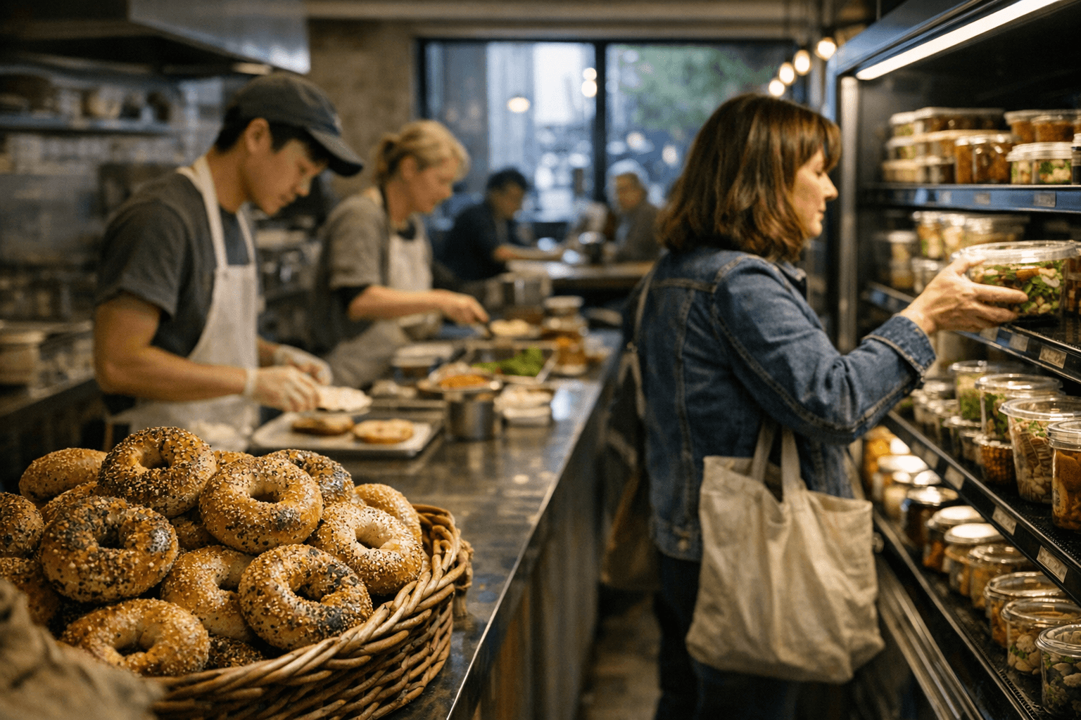 Loveski Deli Opens Jackson Square Shop With Montreal Bagels, Market