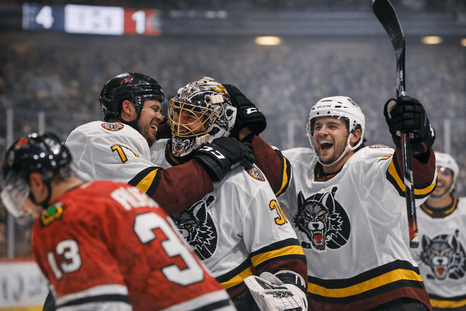 Wolves' 4-1 Win Extends Road Points Streak to 13 Games