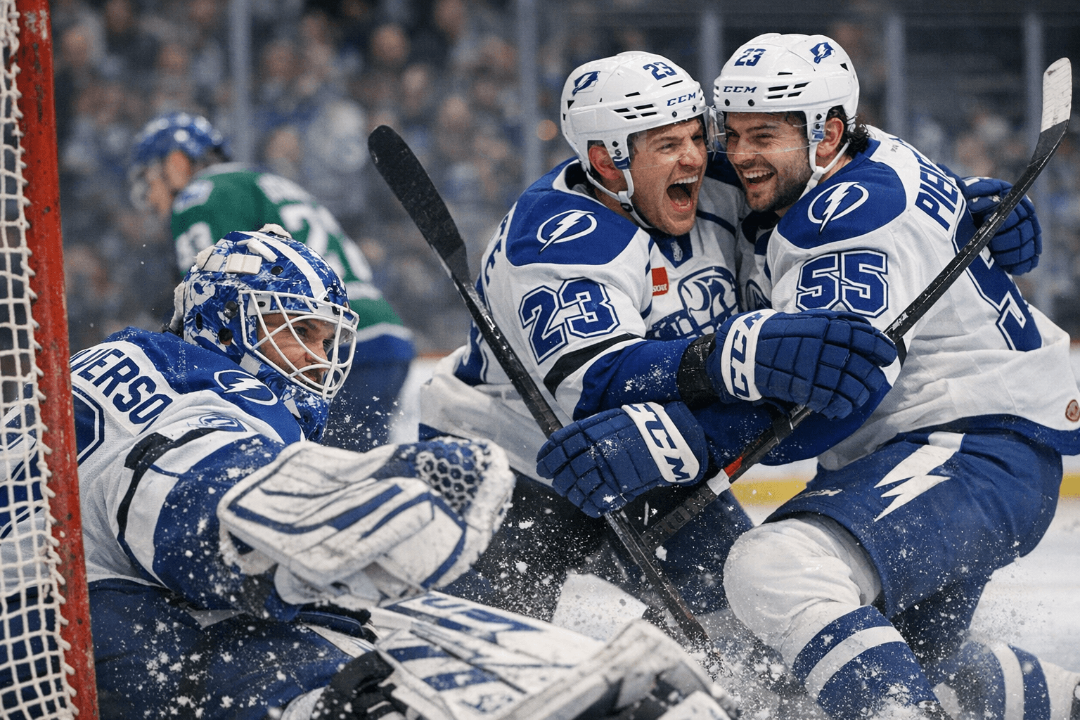 Halverson's 34 Saves, Chaffee and Pietroniro Propel Crunch to 6-3 Win