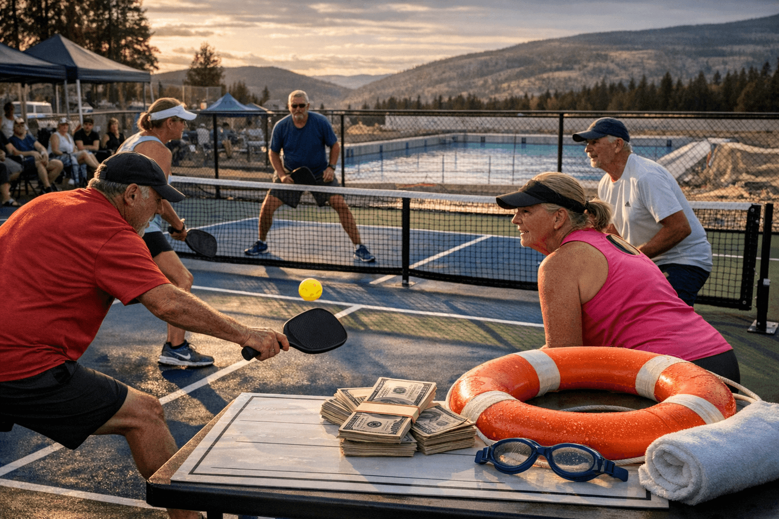 Community Pickleball Tournament Raises $3,025 to Fund New Regional Pool