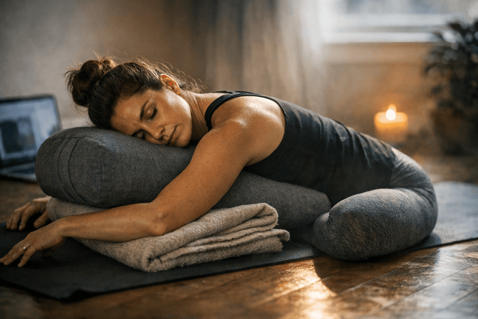 15-Minute Yin Sequence to Release Neck, Upper Back and Shoulders