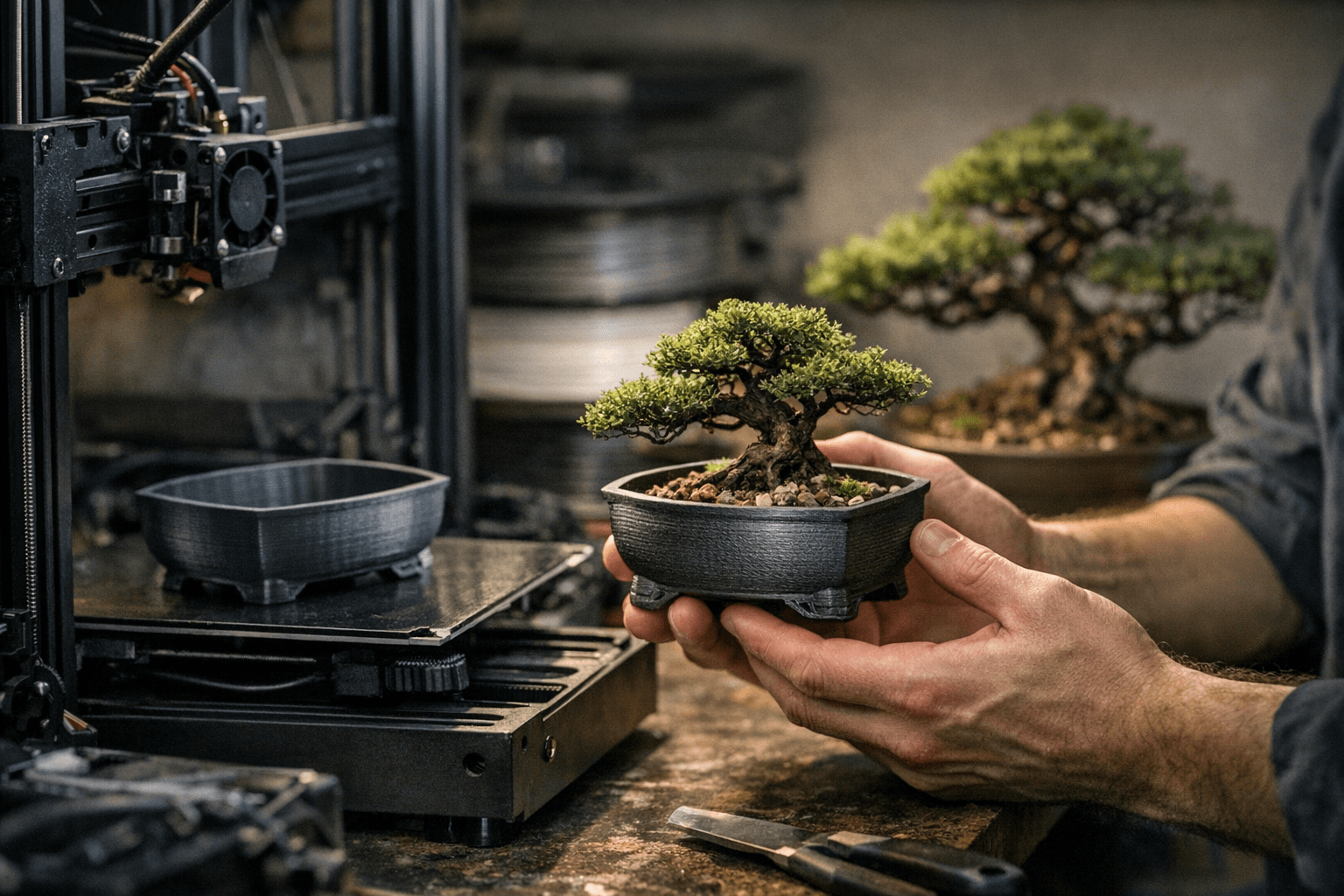 Crownas Publishes Printable 3D Bonsai Pot Model With Printing Tips