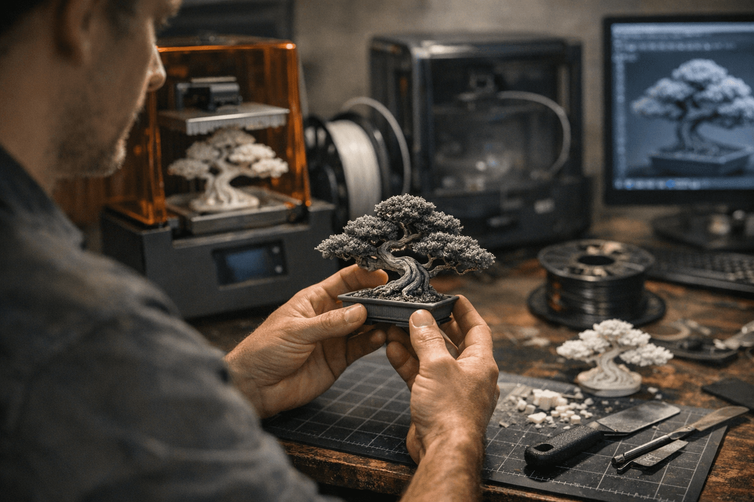 Vertexluxe3d Releases Printable Bonsai 3D Model with OBJ and STL for Makers