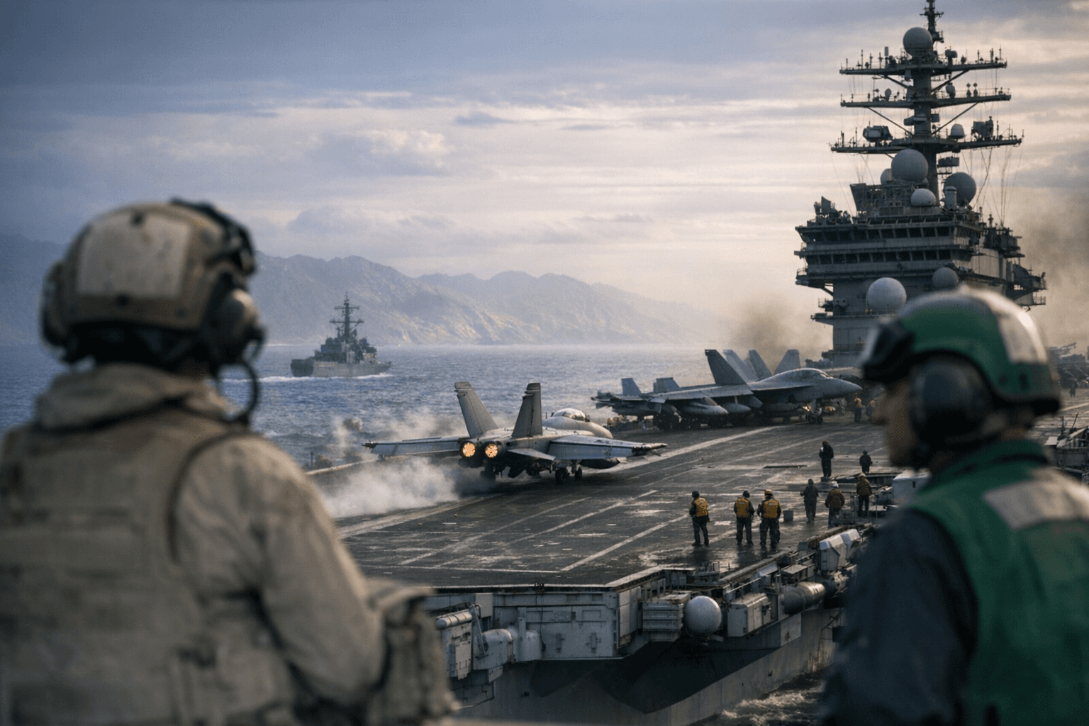 U.S. sends carrier strike group to Middle East amid Iranian warnings