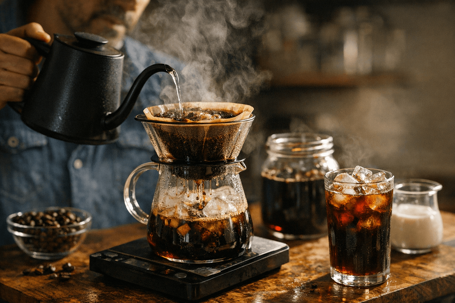 Hot-Bloom Method: Cold Brew-Style Concentrate in Under 20 Minutes