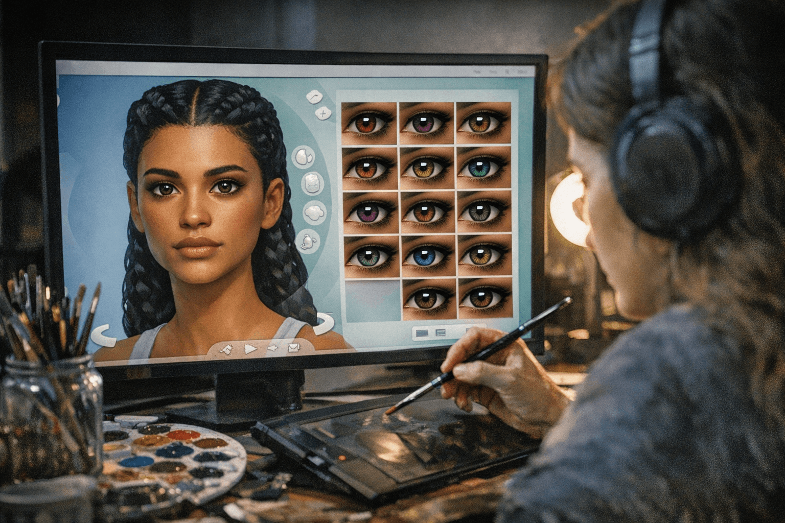 KOALYNHA Adds 13 Hand-Painted Eyes to H.U.E for Sims 4