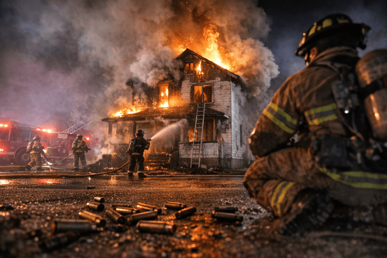 Second-Alarm East Street Fire in Baker City Displaces Residents; Ammunition Complicates
