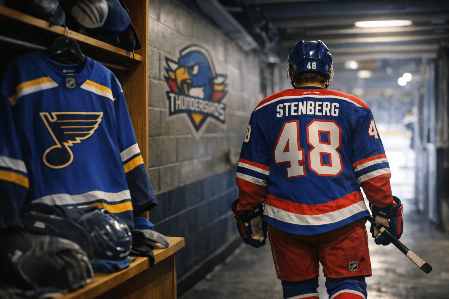 Blues Assign Otto Stenberg to Springfield After 18 NHL Games