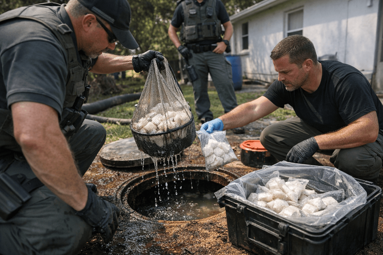 Hernando County Detectives Recover 383.9 Grams of Fentanyl Flushed Into Septic Tank