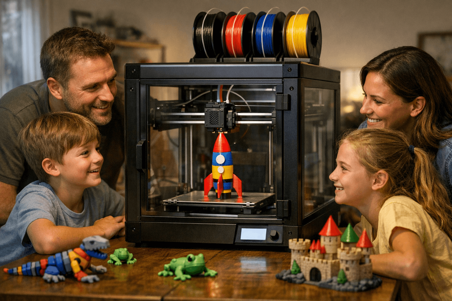 ELEGOO Centauri Carbon 2 Combo brings easy 4-color CoreXY printing to families