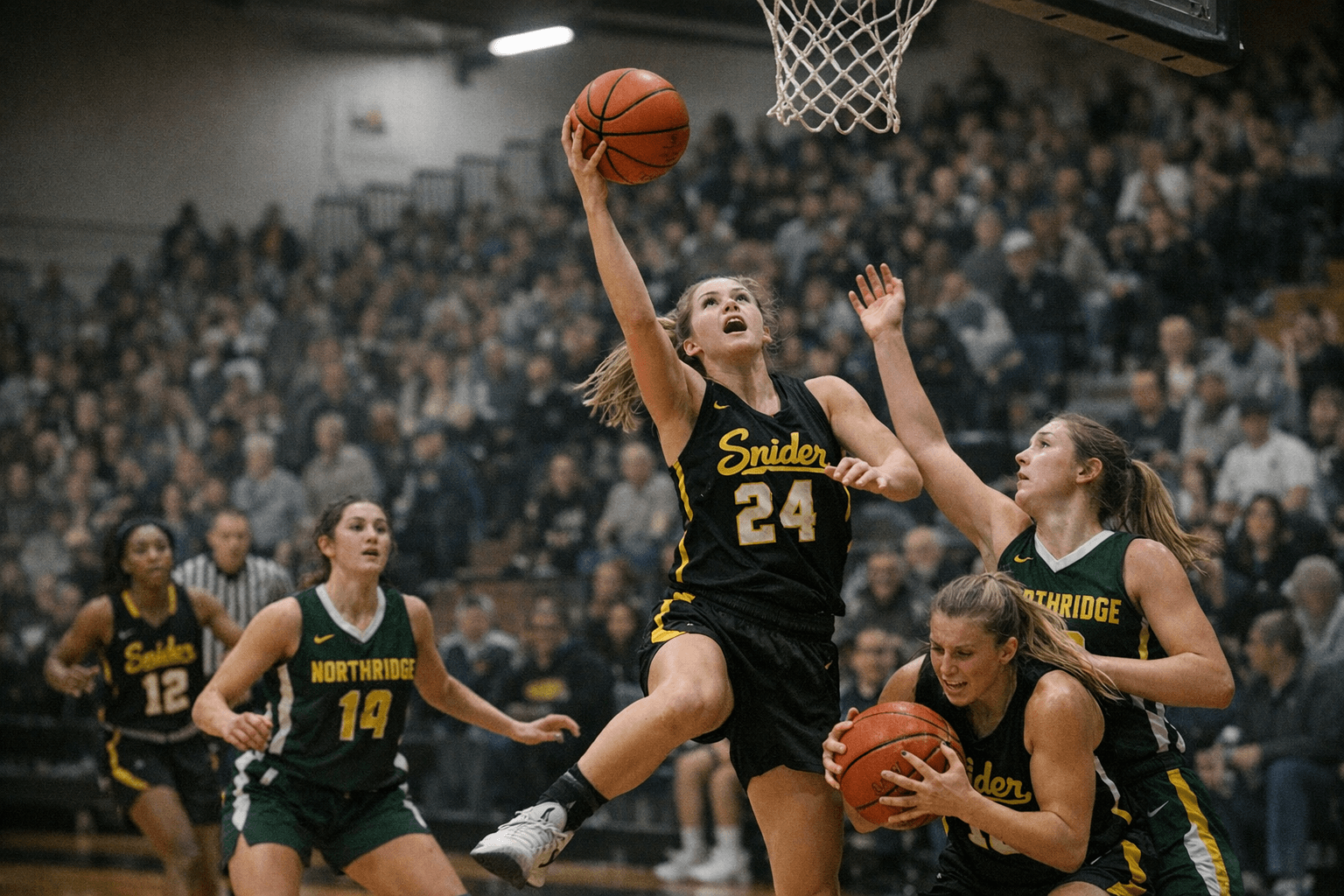 Snider Girls Use 13 Assists, 25 Rebounds to Beat Northridge 73-64