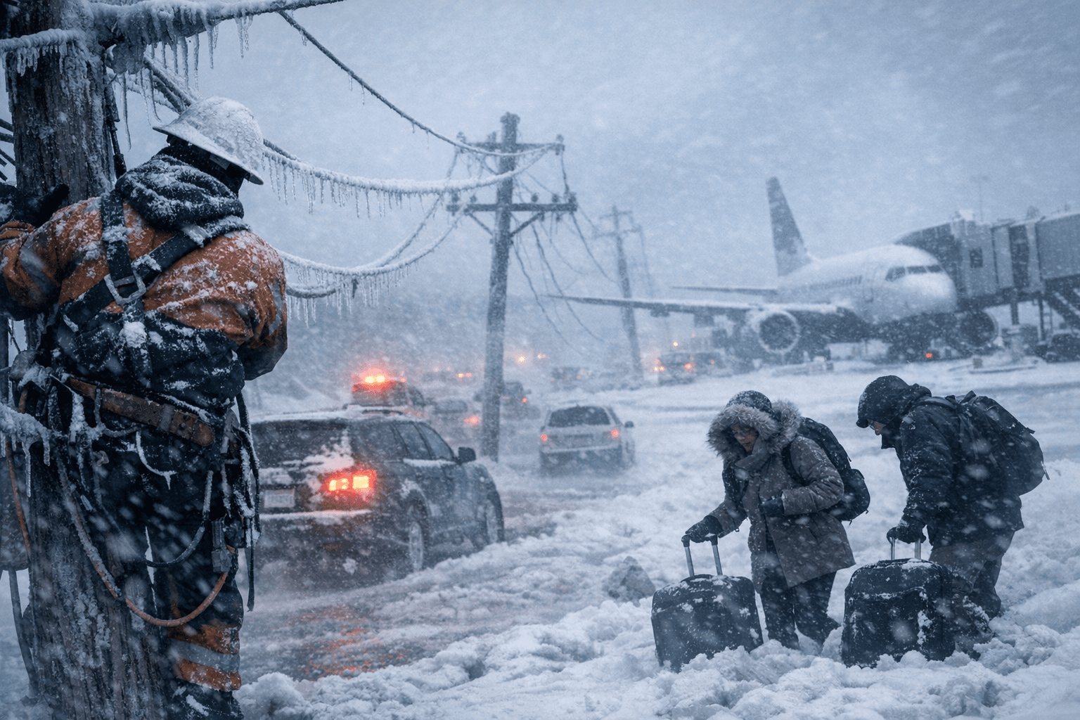 Winter storm freezes East Coast, cripples travel and power grid