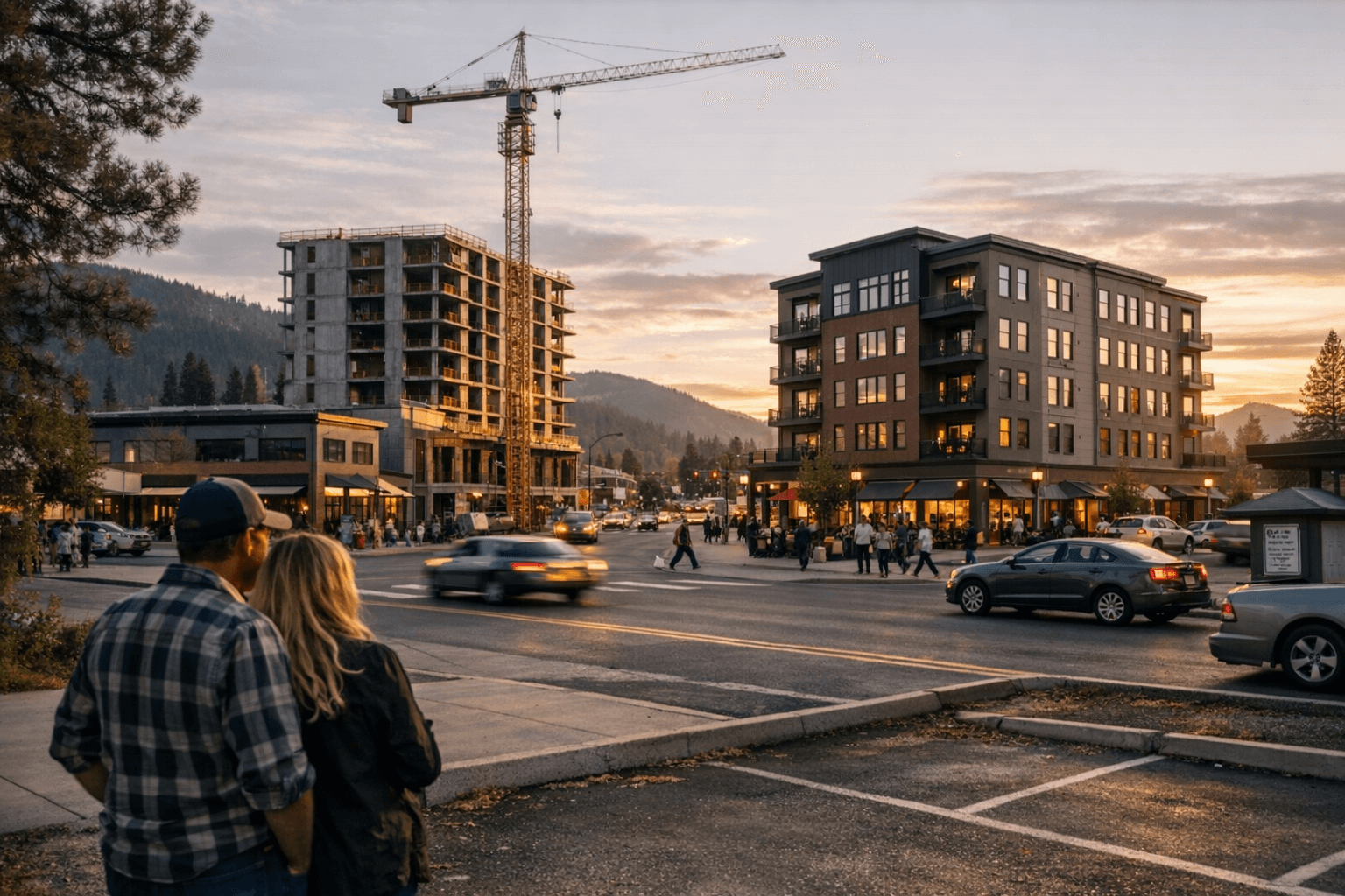 Post Falls Approves Spokane Street Zoning: Taller Buildings, Less Parking