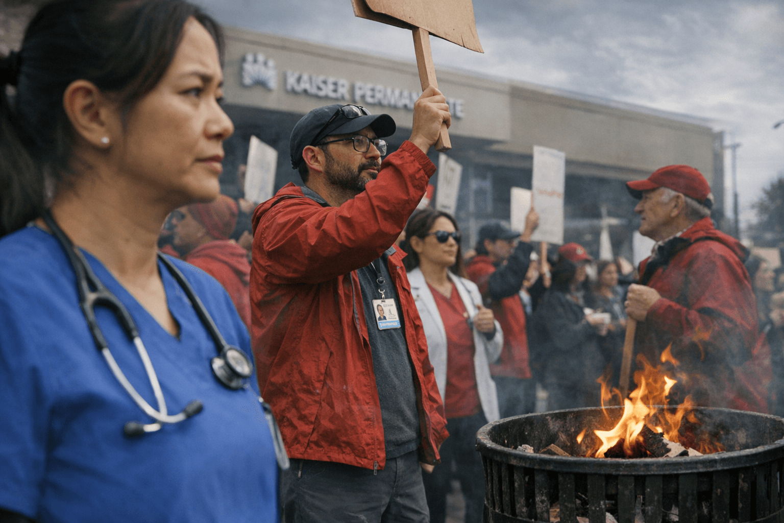 31,000 Kaiser frontline clinicians begin open-ended strike in West