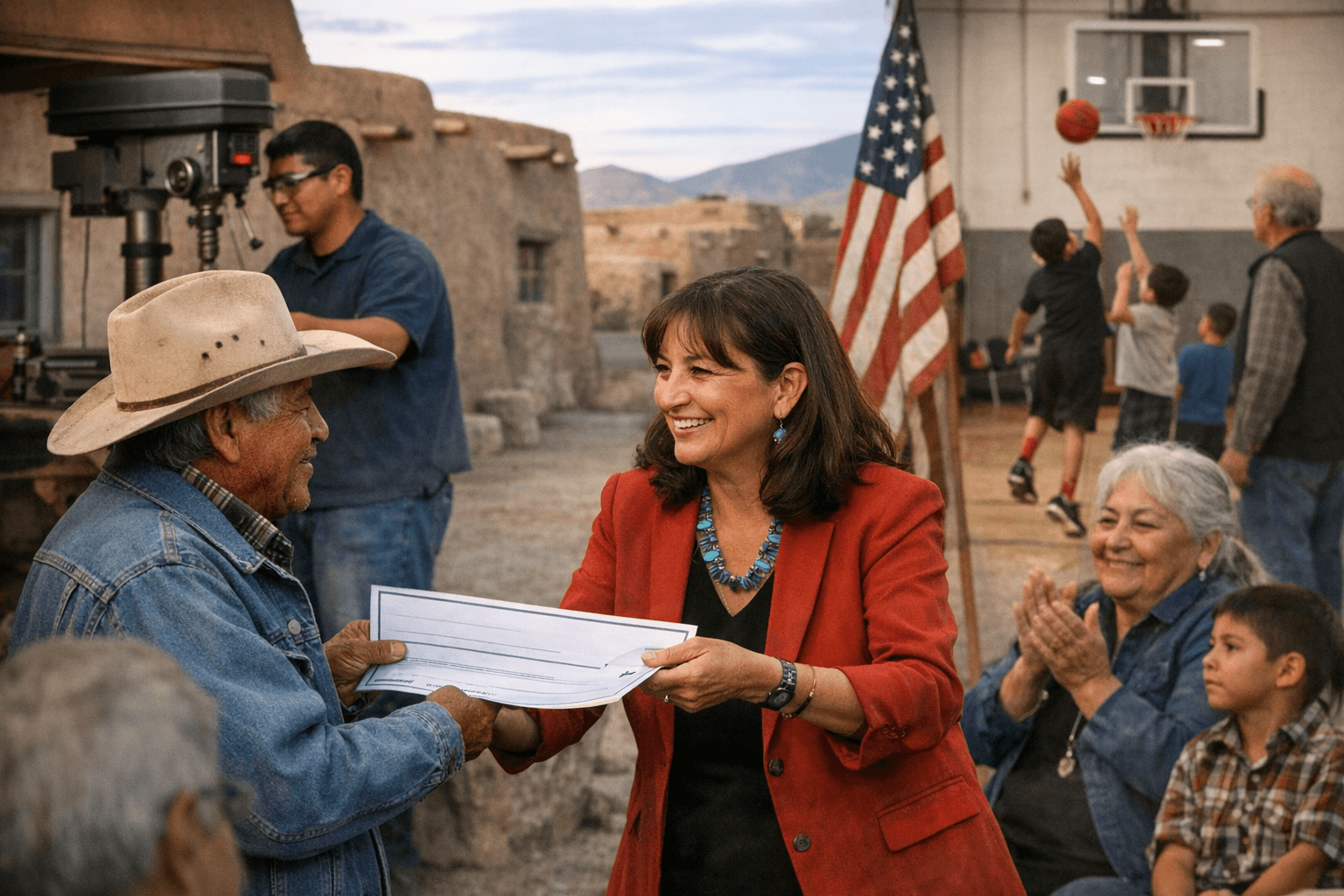 Leger Fernández Delivers $2 Million to Cochiti, Pena Blanca Community Centers