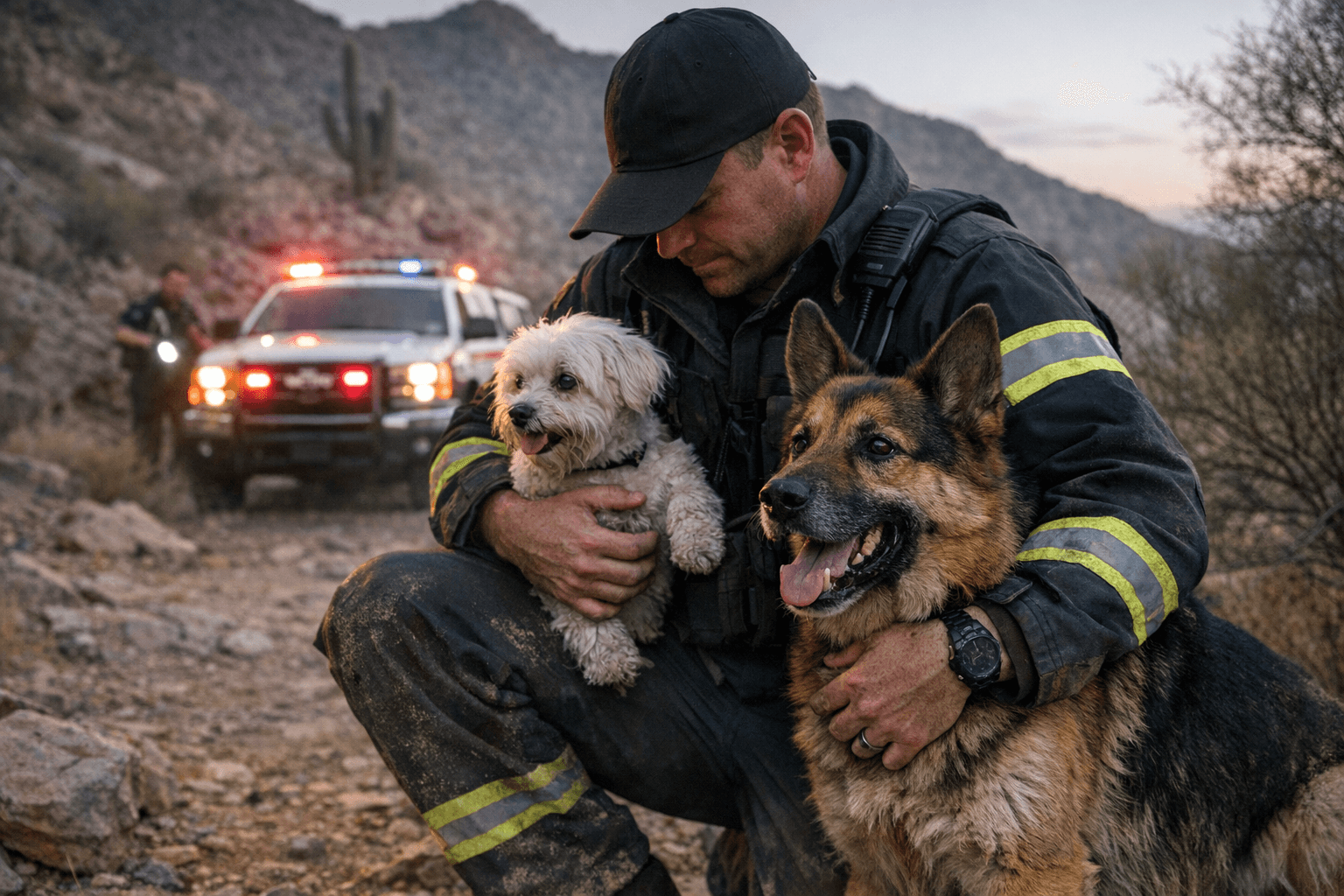 Rural Metro Finds Microchipped Dogs Bobo and Maya in Foothills