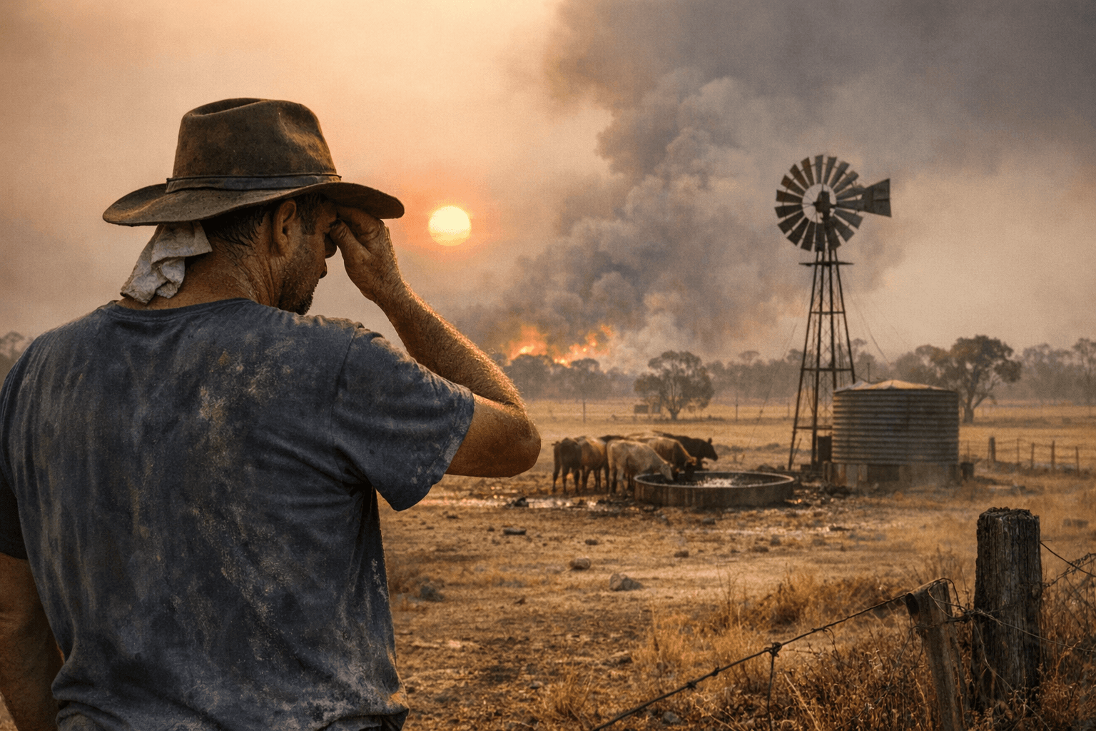 Near-50°C readings approach records in rural Victoria heat wave