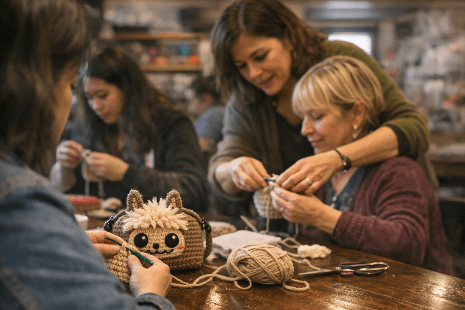 Springfield Crochet Workshop Teaches Beginners to Make Labubu Purse