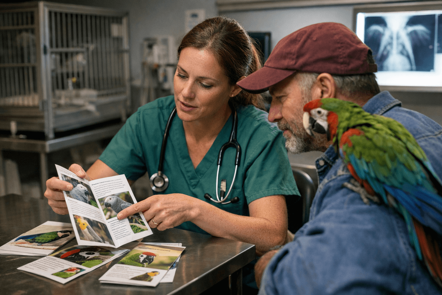 Avian Veterinarians Offer Free Downloadable Parrot Owner Care Brochures