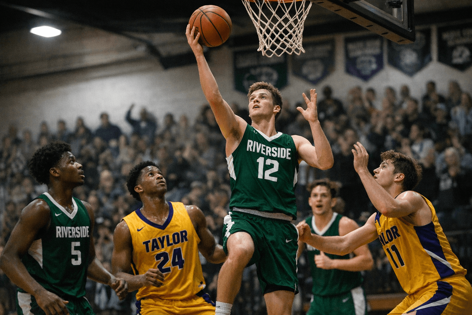 Riverside Tops Taylor 61-53 in Friday Win Behind Balanced Attack