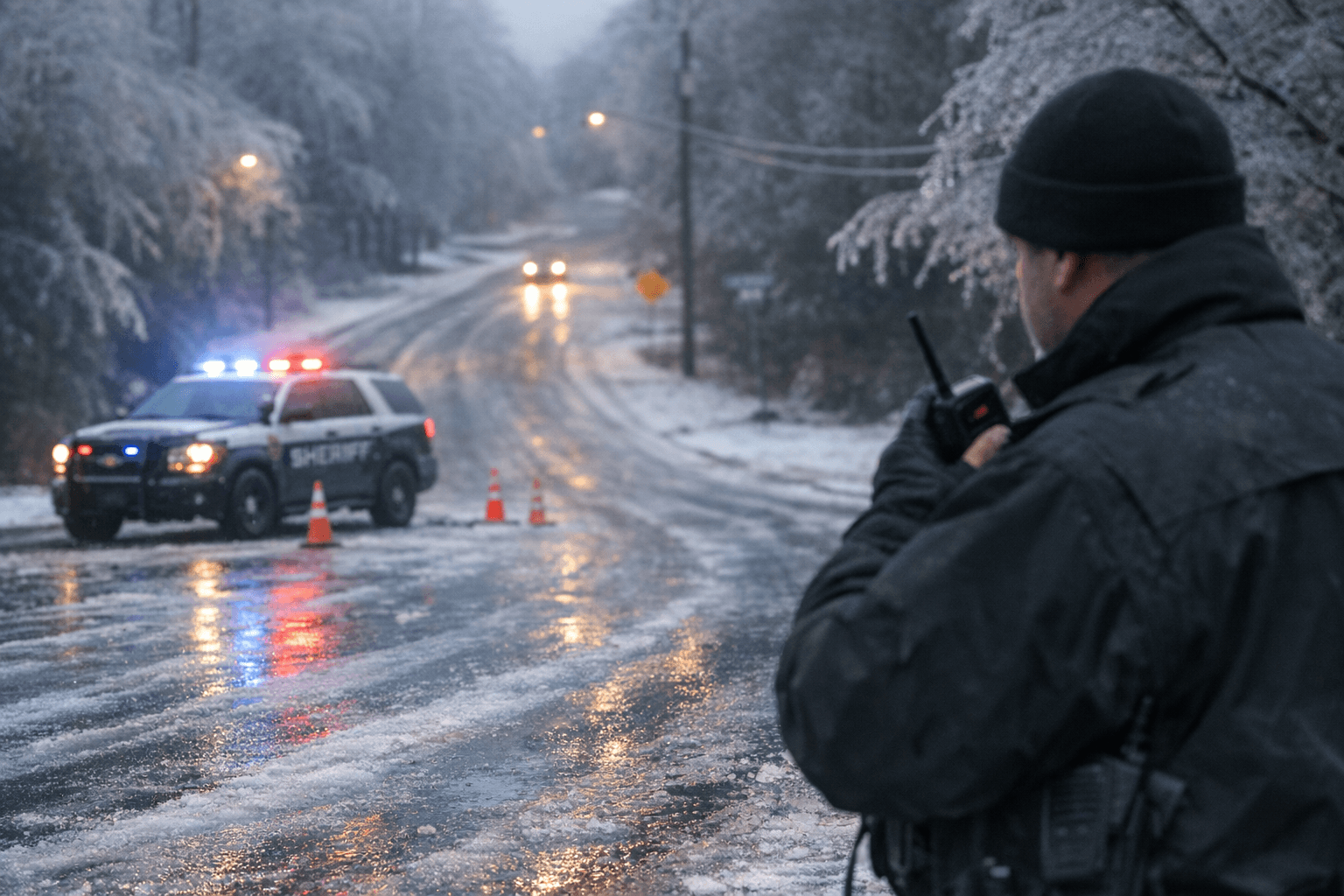 Forsyth County Offices Fully Open Tuesday; EMA Continues Monitoring Icy Roads
