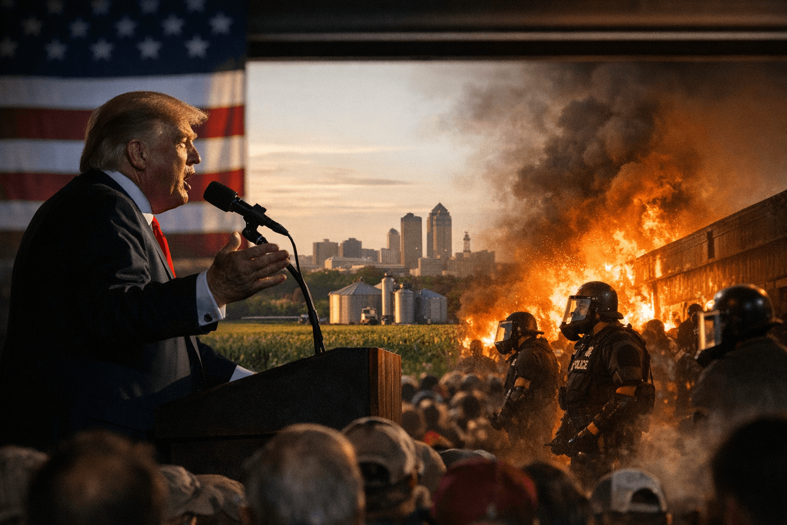 Trump touts economic gains in Iowa as Minneapolis fallout looms