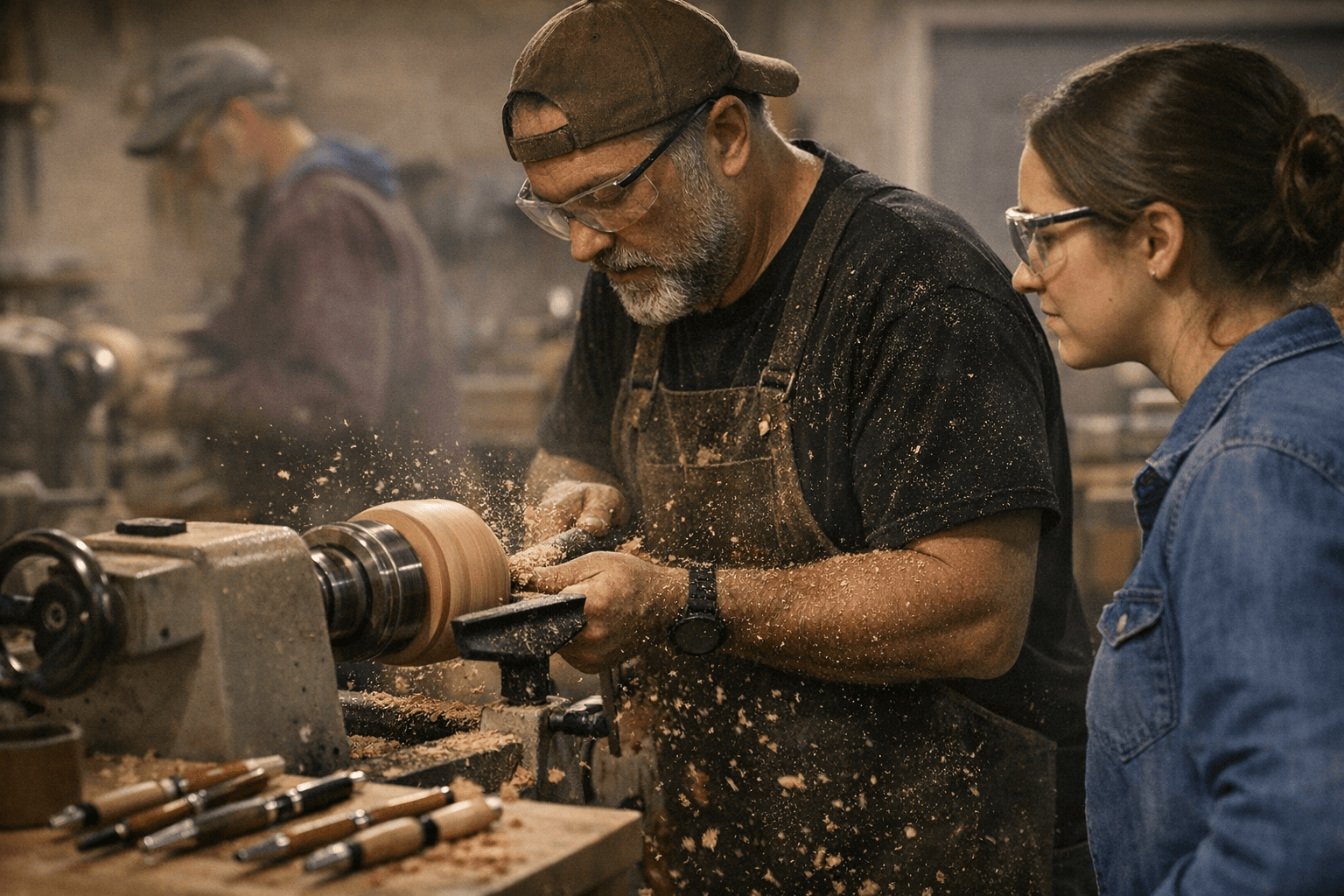 Dovetail Workshop Offers Jan 24 Intro to Woodturning Class, Pens and Bowls