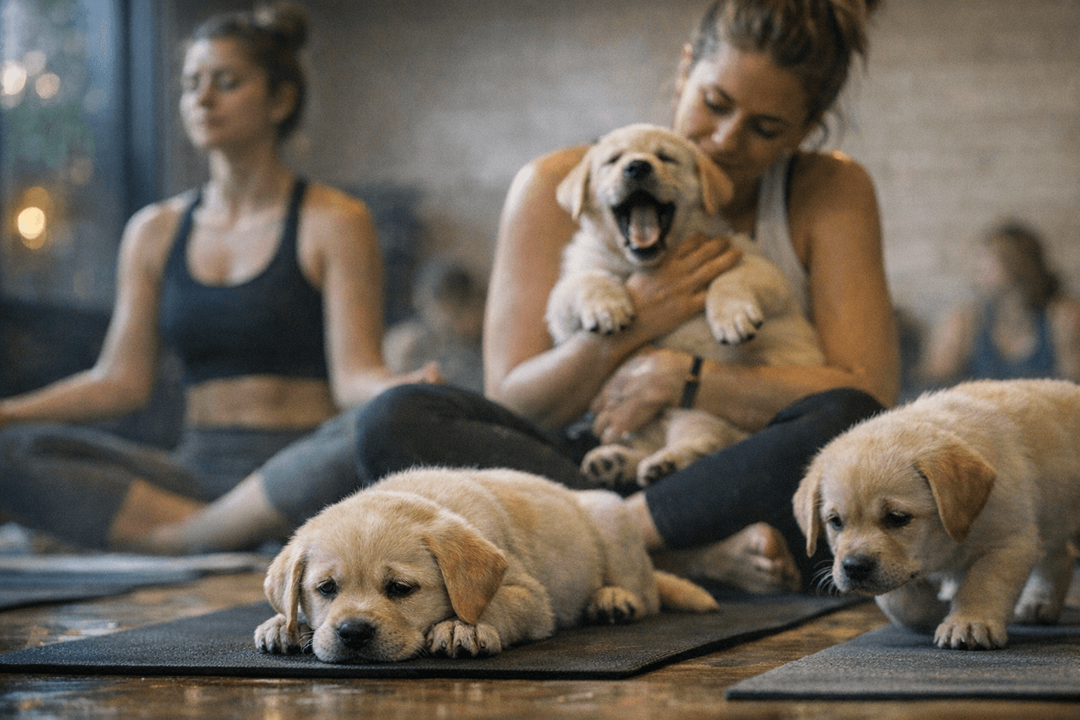 Dutch Minister Plans Ban on Puppy Yoga Over Stress Concerns