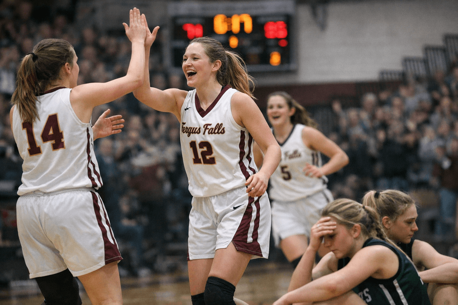 Fergus Falls Varsity Girls Rout Sauk Rapids-Rice 80-17 on Jan. 26