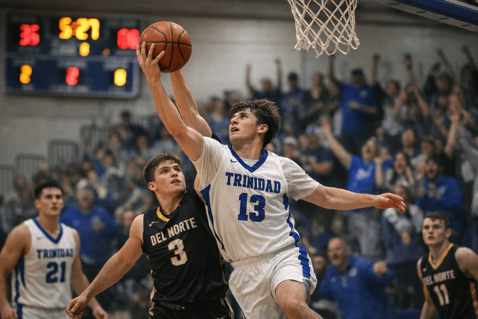 Trinidad Tops Del Norte 49-37 With Balanced Offense, Key Defense