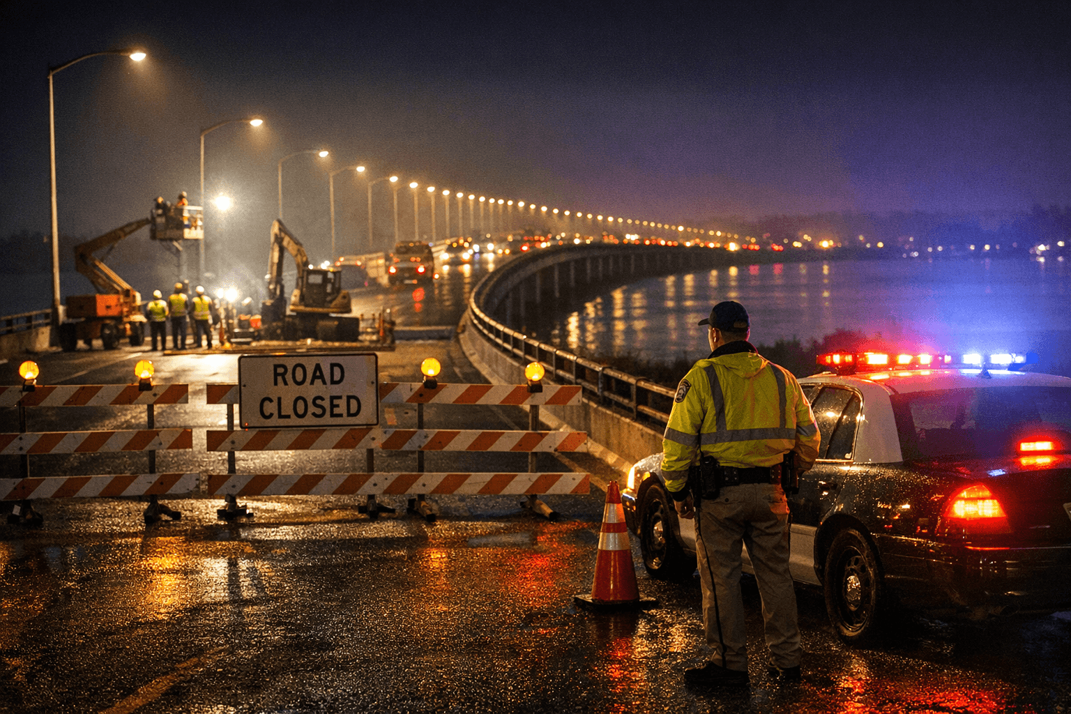 Samoa Bridge Route 255 Closed Overnight Jan. 25–30; US-101 Detour