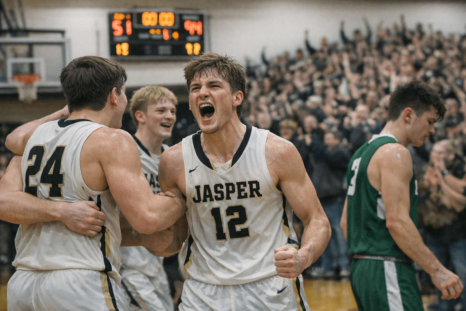 Jasper Boys Basketball Beats Forest Park 51-44 on Jan. 23