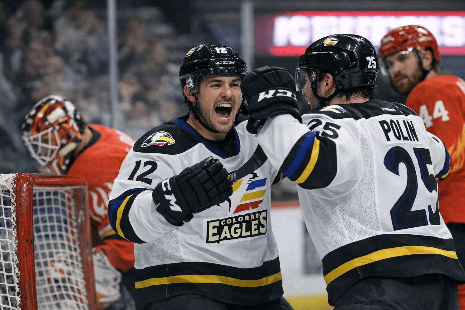 Eagles' two power-play goals by Barre-Boulet and Polin beat Firebirds 2-1