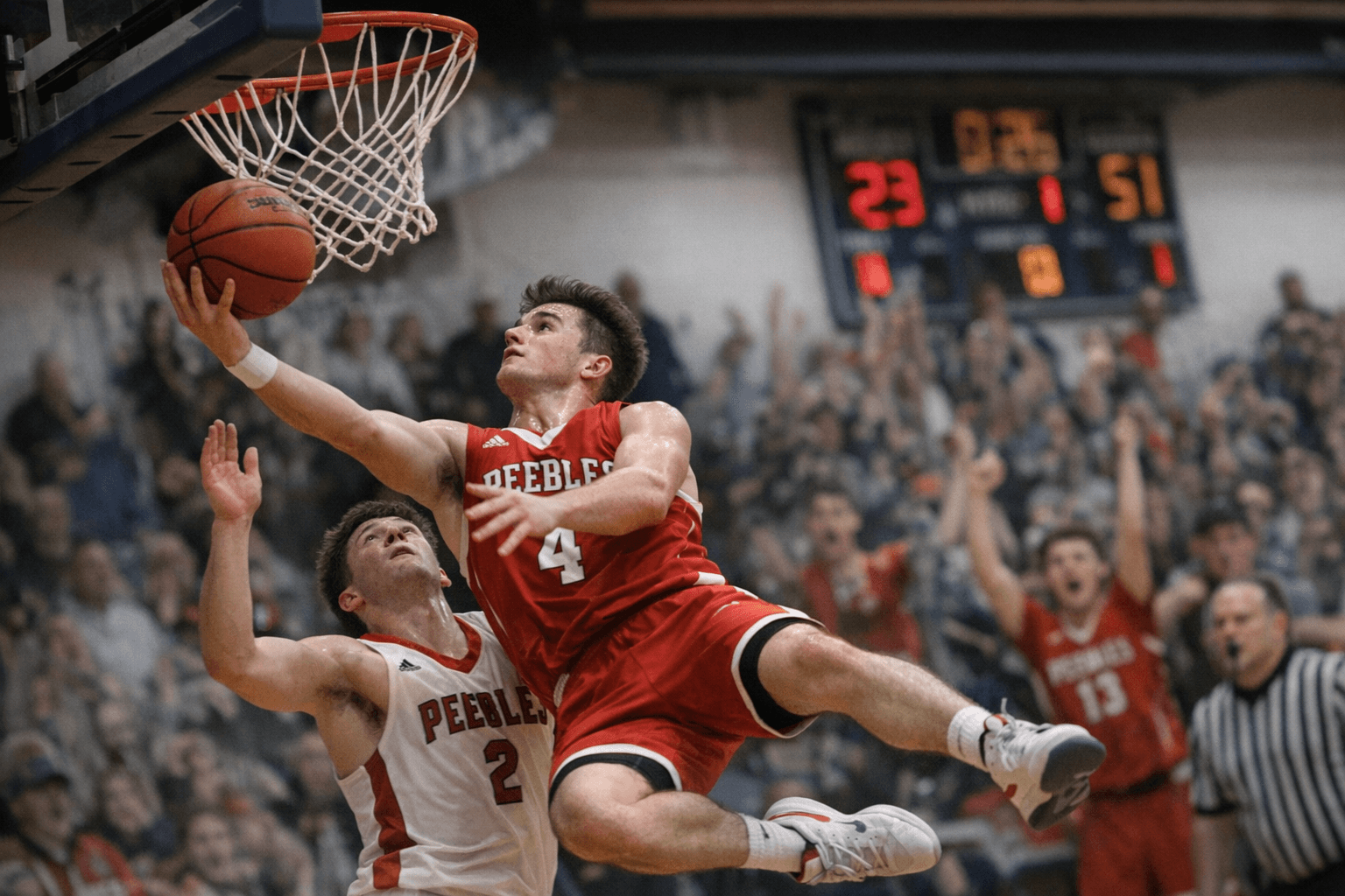 Parker Hayslip Reaches 1,000th Point as Peebles' 28-Point Third Wins