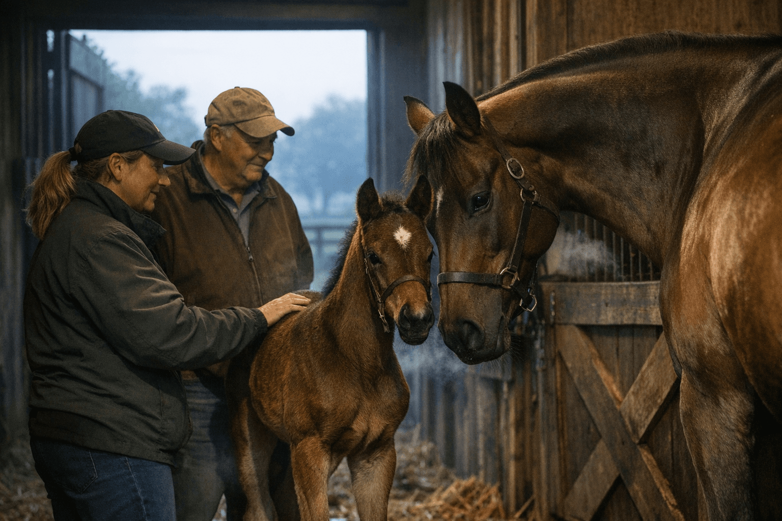 Gun Pilot's First Foal: Bay Colt Bred at St. Simon Place