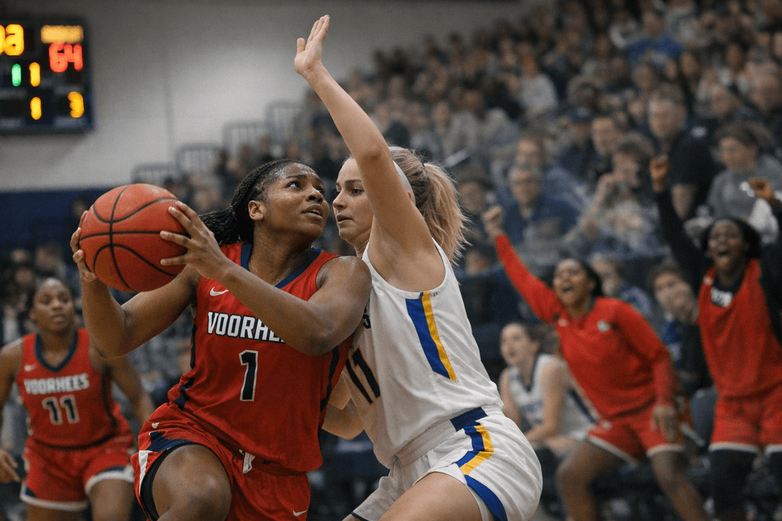 Voorhees Women Hold On for 68-64 Road Win at Johnson & Wales