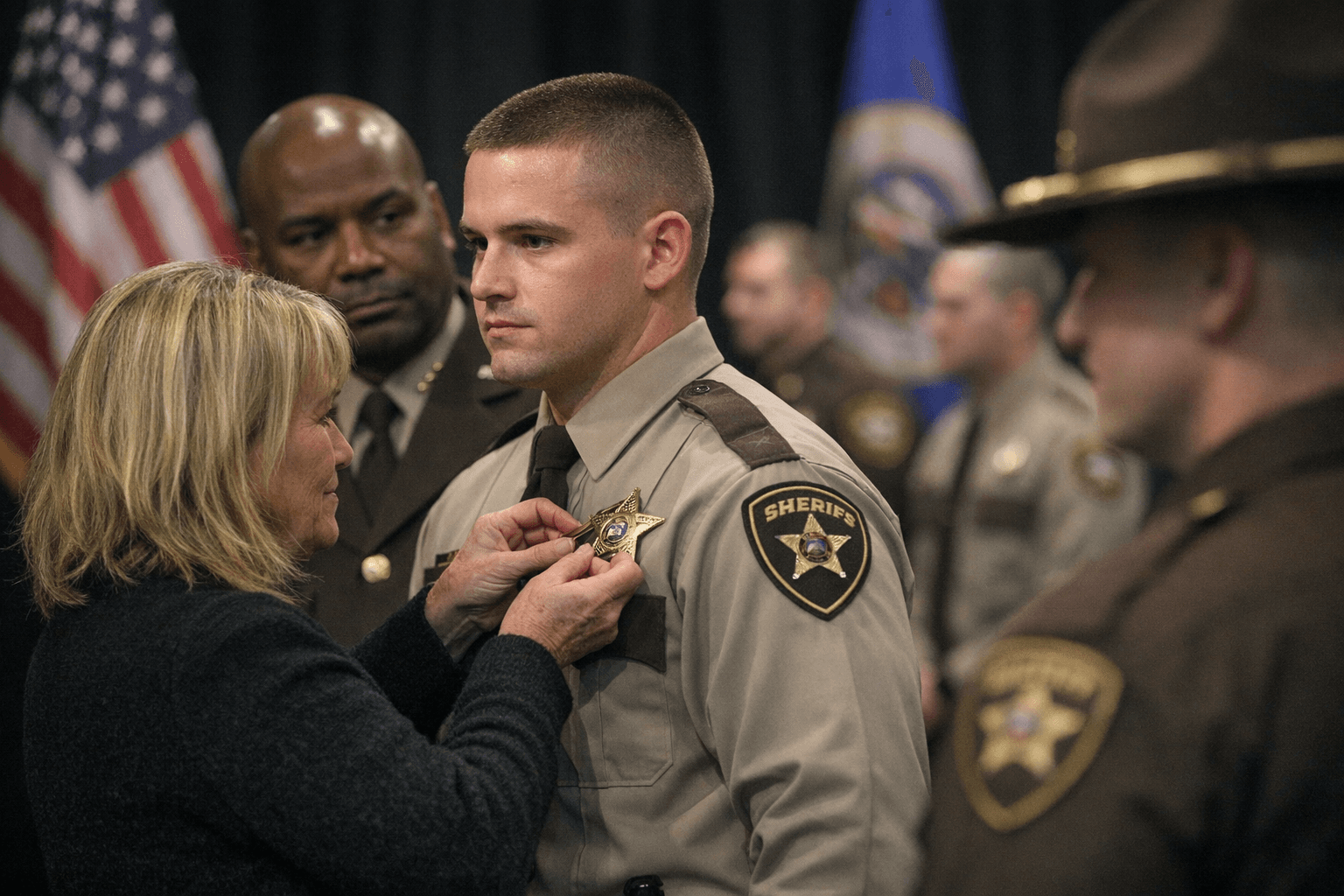 St. Louis County Holds Badge Pinning for New Deputies, Promoted Staff
