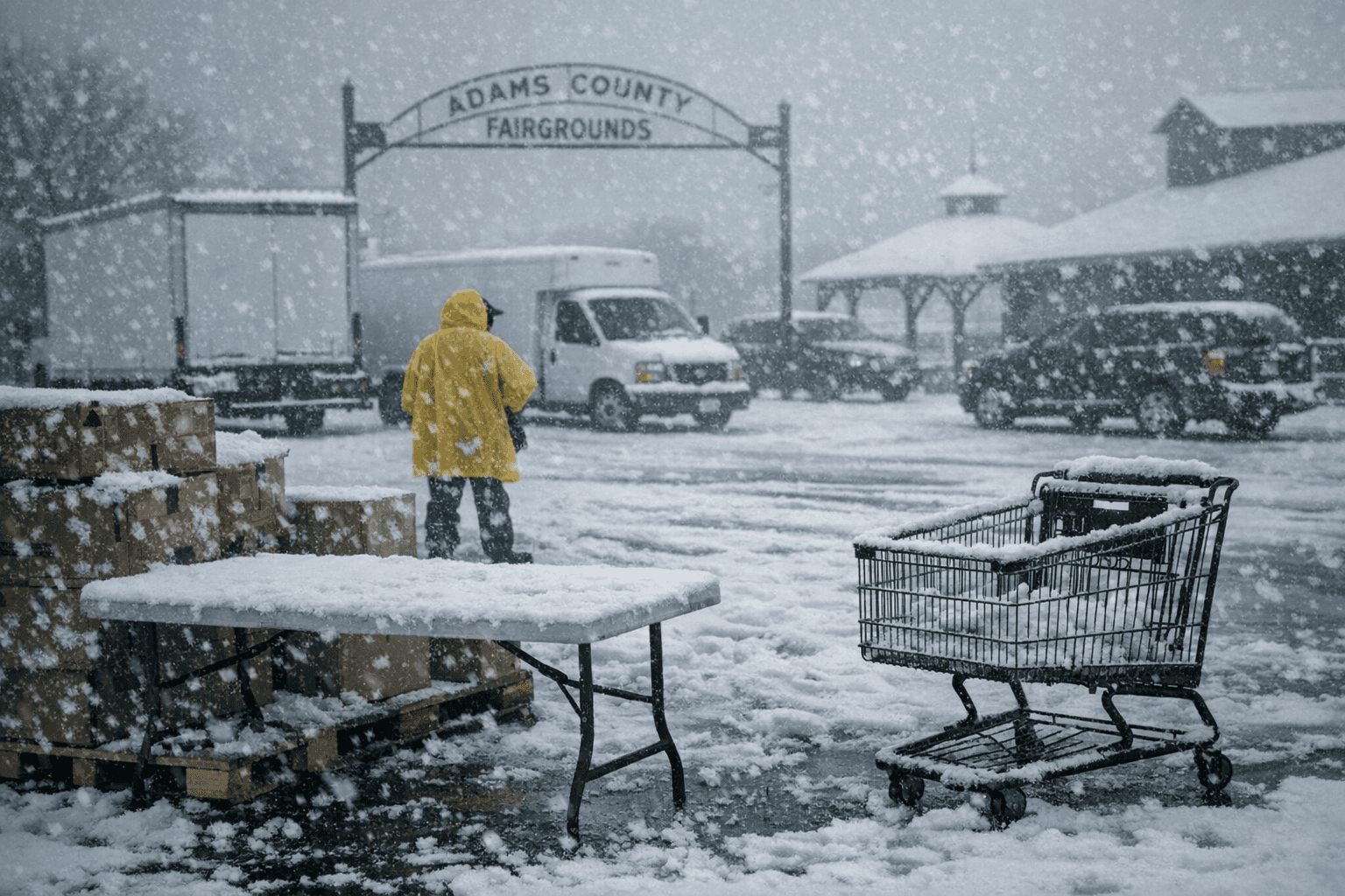 Catholic Charities cancels Tuesday Food for All pantry at Adams County Fairgrounds