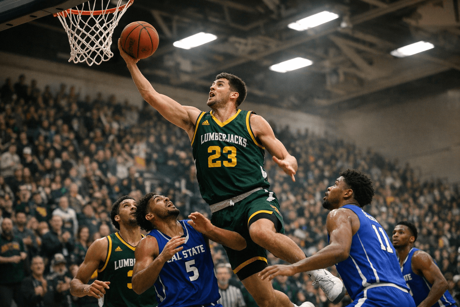 Cal Poly Humboldt Lumberjacks Roll Past Cal State San Bernardino 81-67