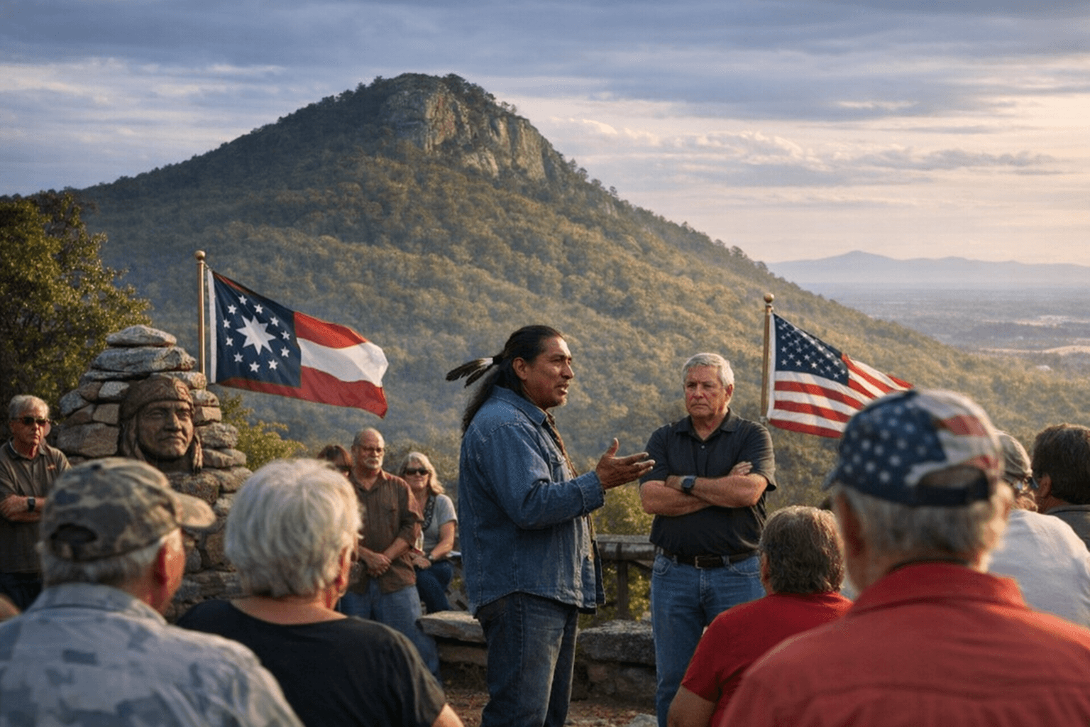 Forsyth leaders, residents reject Rep. David Clark's proposal to rename Sawnee Mountain