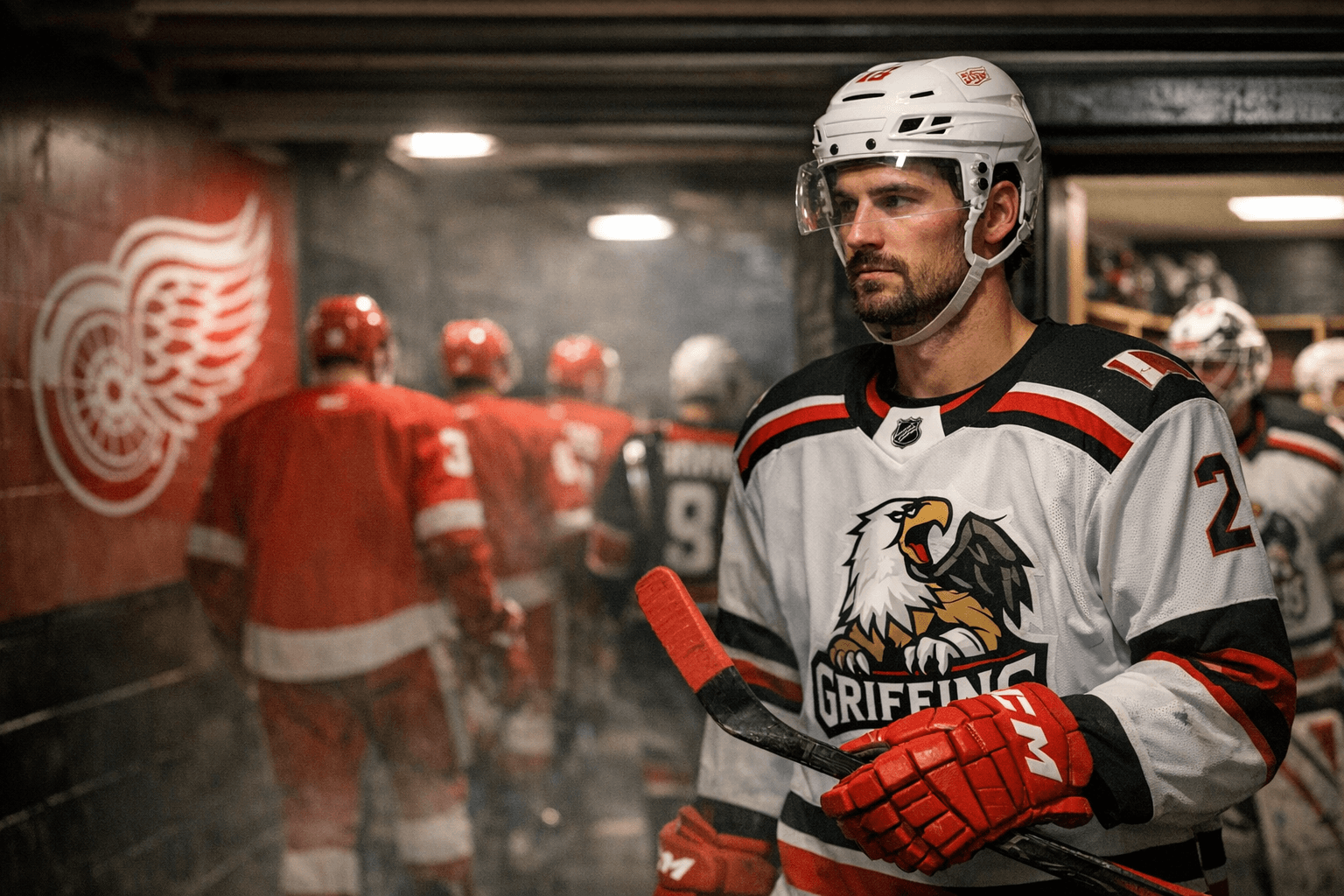 Justin Holl Reassigned to Grand Rapids Griffins After Detroit Recall
