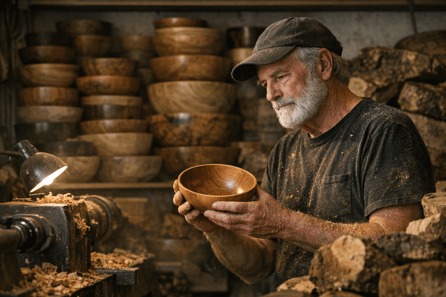 Langley woodworker Don Wodjenski nears 1,000th bowl made from island wood